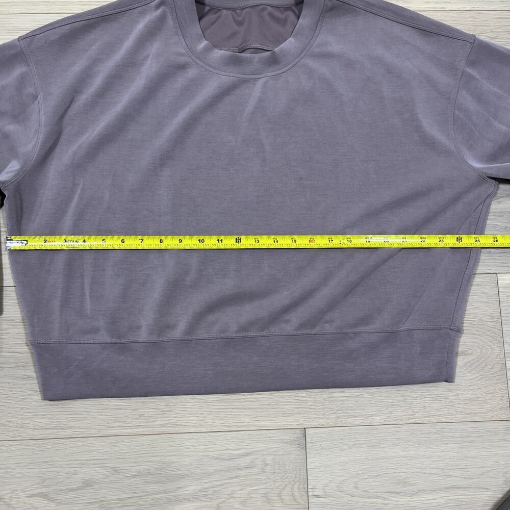 Womens Lululemon Peloton Softstreme Perfectly Oversize Crop Sweatshirt - Picture 7 of 16